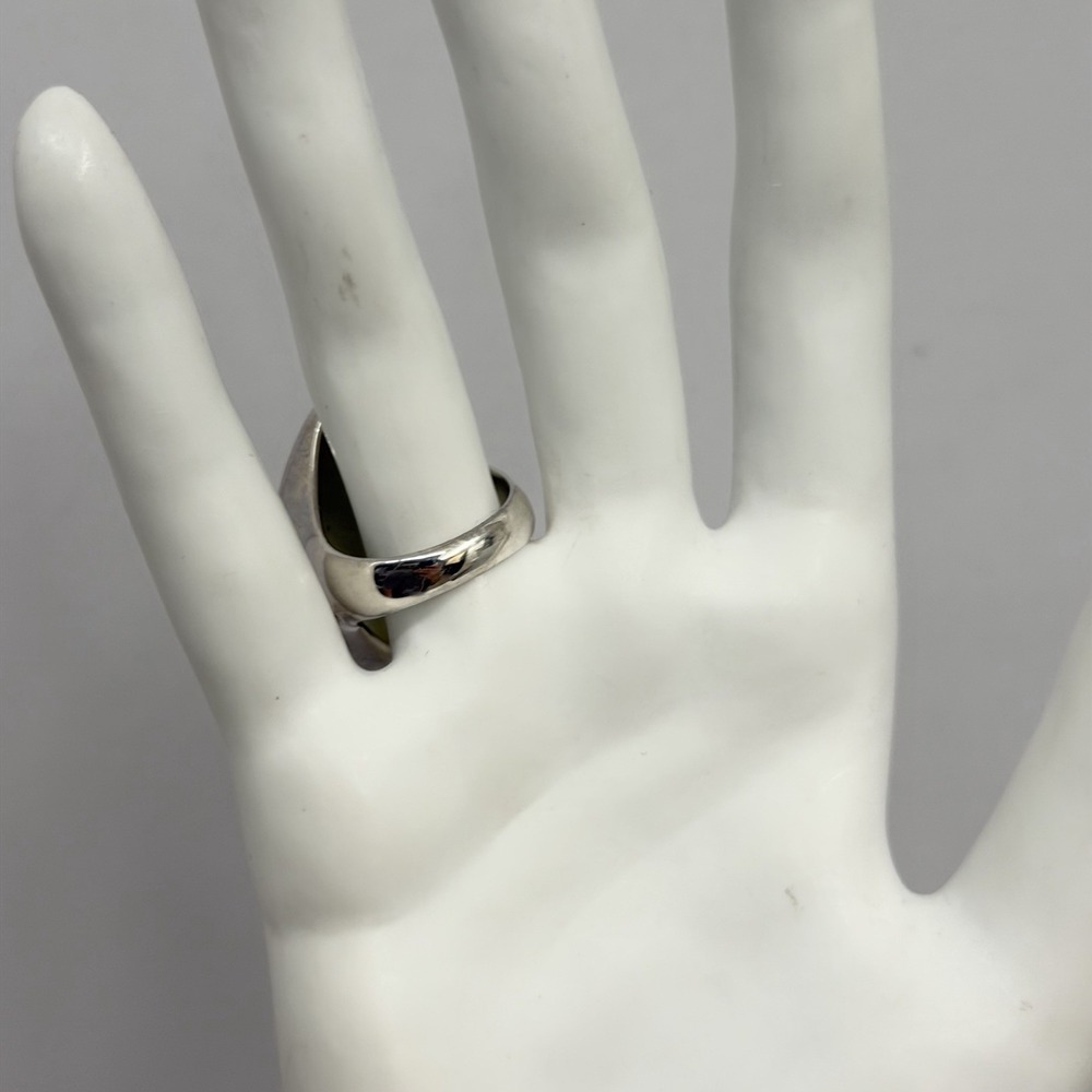 Sterling PAJ Prime Art & Jewel Ring Modernist Triangle Design 9 Grams Size 7 1/4 - Picture 4 of 12